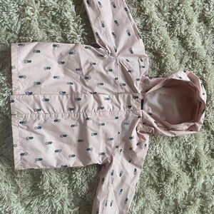 Pink Hooded Jacket with Pattern